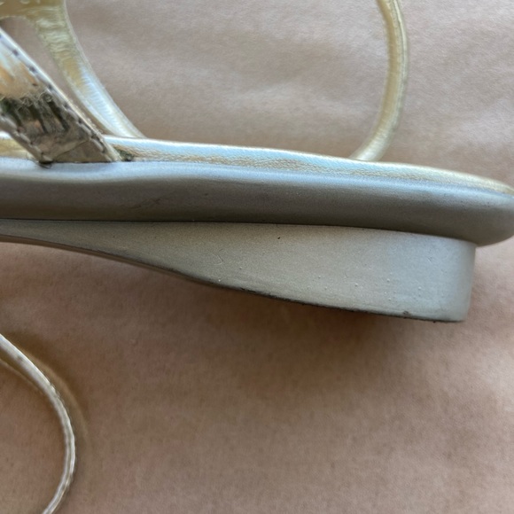 CL By Laundry Gold Jeweled Sandals - Picture 3 of 4